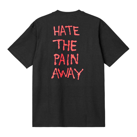 Fucking Awesome - Hate The Pain Away S/S Tee - BLACK / Sort - T-Shirts