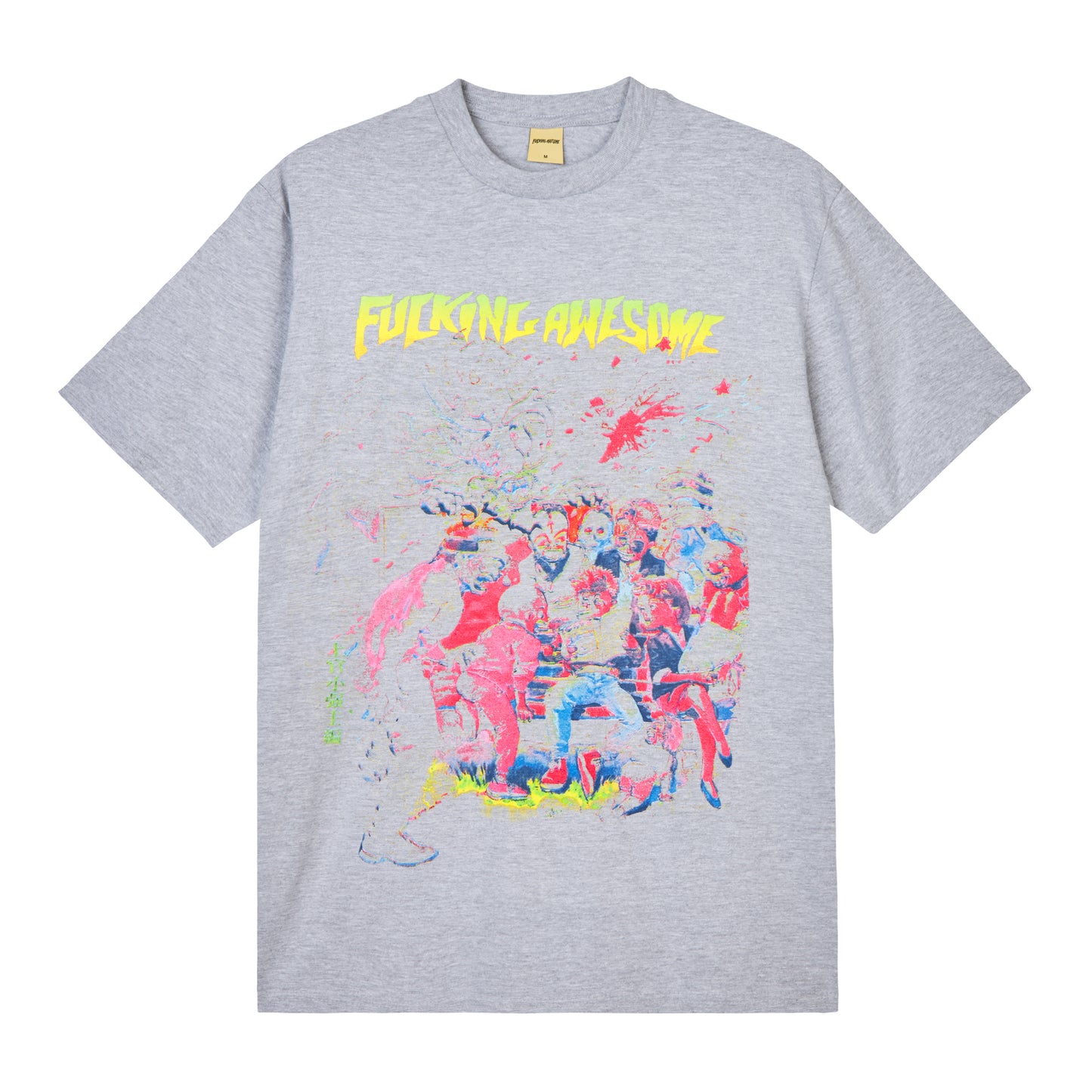 Fucking Awesome - Wrestler S/S Tee - HEATHER GREY / Grå - T-Shirts