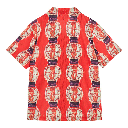 Fucking Awesome - TTF Club Shirt - AOP / Rød||Mønster - Skjorter