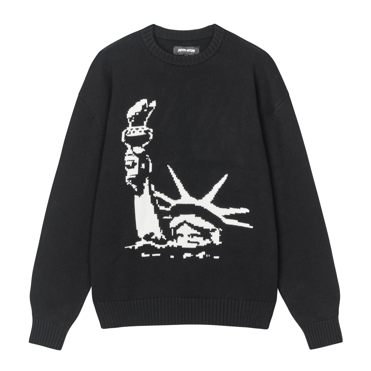 Fucking Awesome - Liberty Sweater - BLACK / Sort - Strik