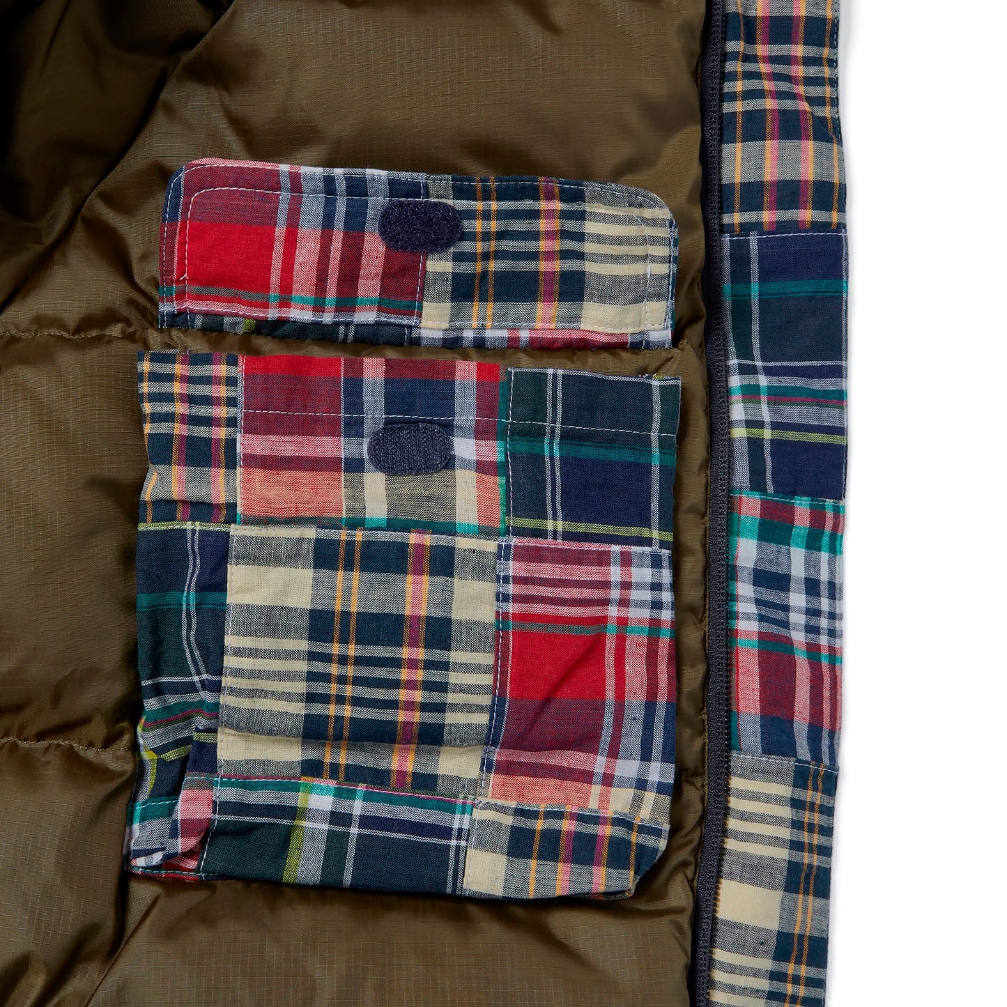 Patchwork Multi Pocket Down Jacket