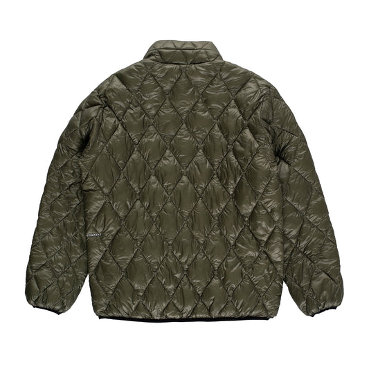 Pop Trading Company - Quilted Reversible Jacket - FOUR LEAF CLOVER/BIS / Brun||Grøn - Jakker