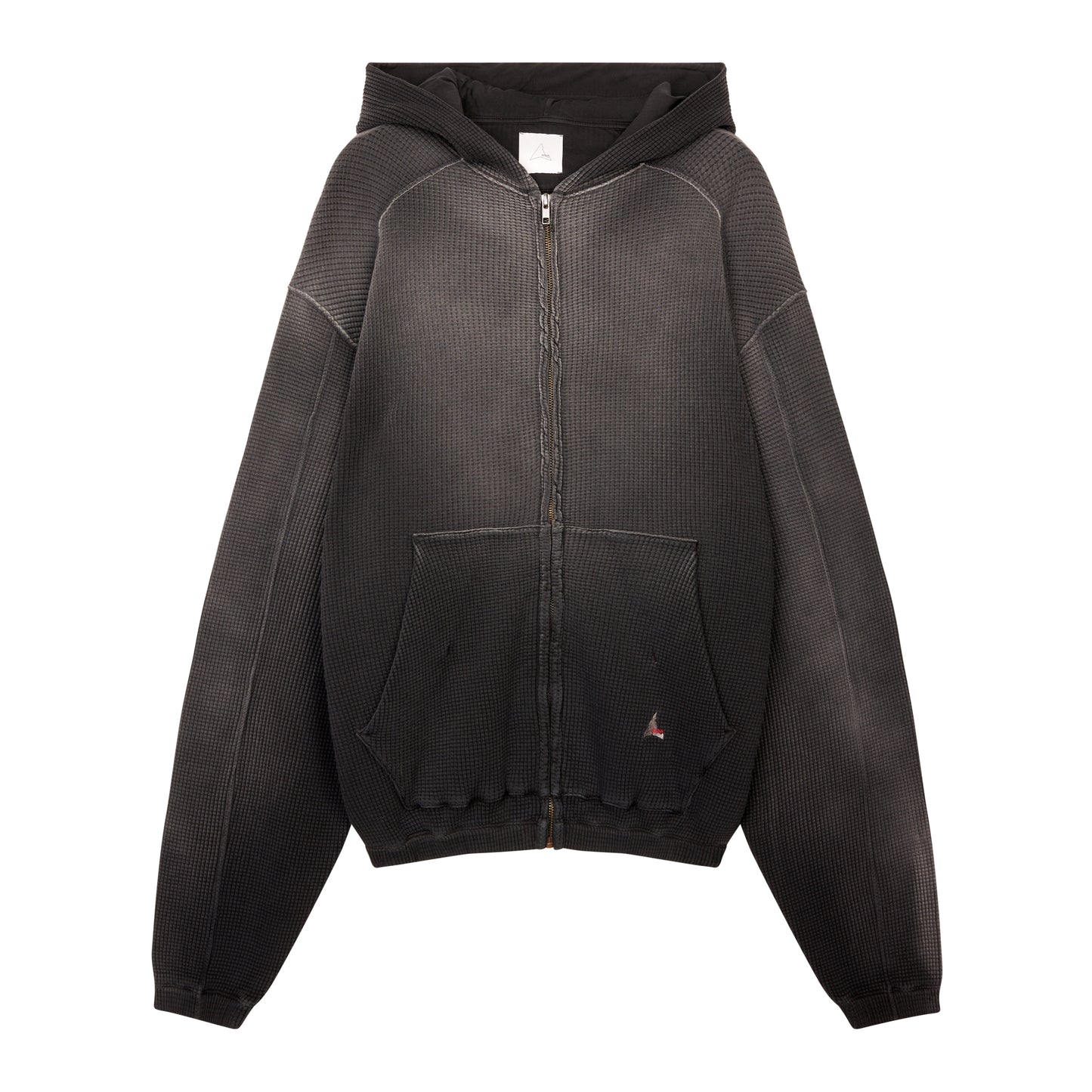 Bee Sun Faded Waffle Zip Up Hoodie