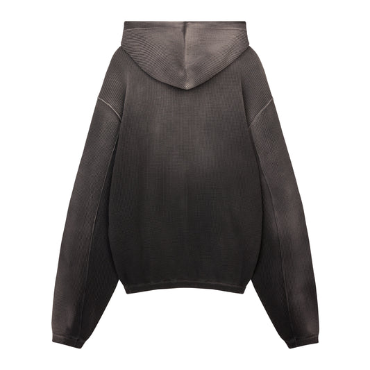 Bee Sun Faded Waffle Zip Up Hoodie