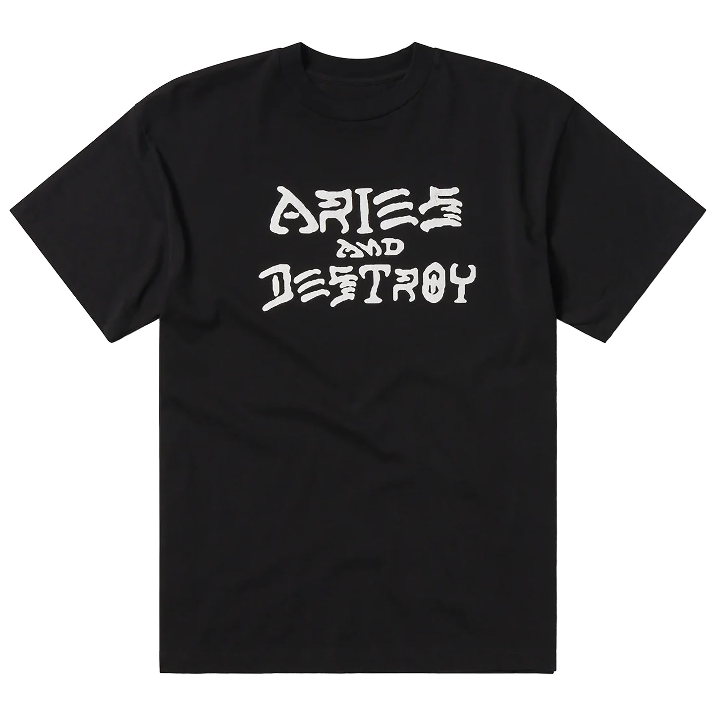 Aries - Vintage Aries & Destroy SS Tee - BLACK / Sort - T-Shirts