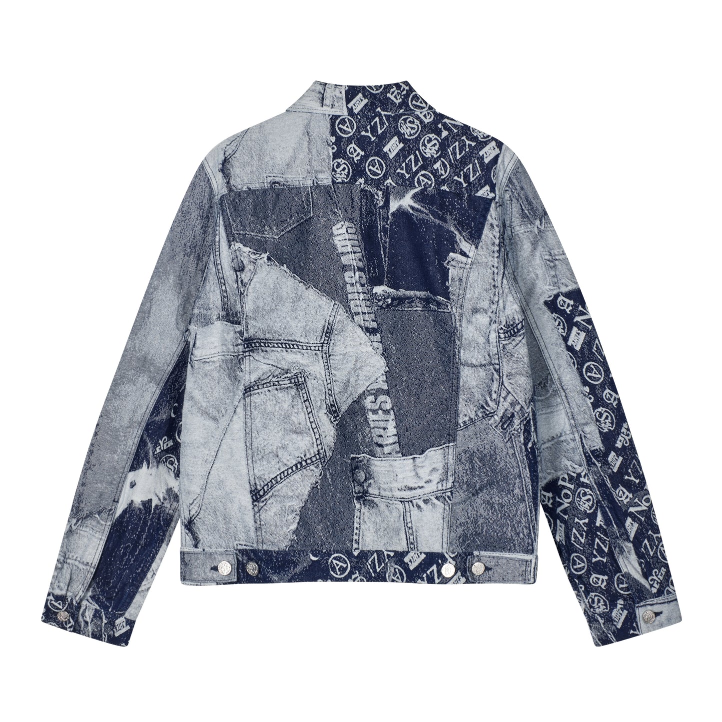 Patchwork Jacquard Trucker Jacket