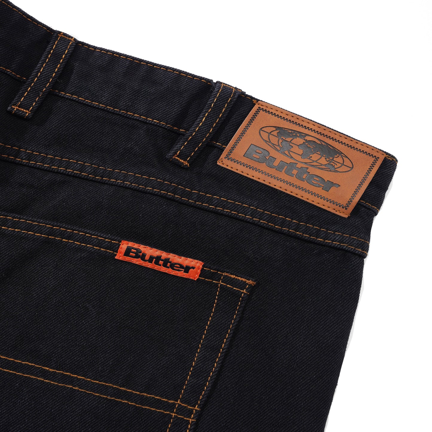 Butter Goods - Relaxed Denim Jeans - WASHED BLACK / Sort - Bukser