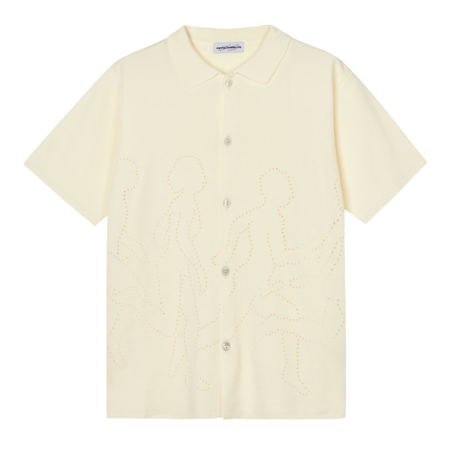 Carne Bollente - Love Hunters Shirt - CREAM / Hvid - Skjorter