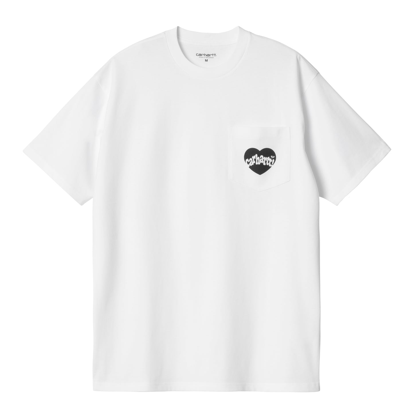 Carhartt WIP - S/S Amour Pocket T-Shirt - white / black - Herre > T-Shirts