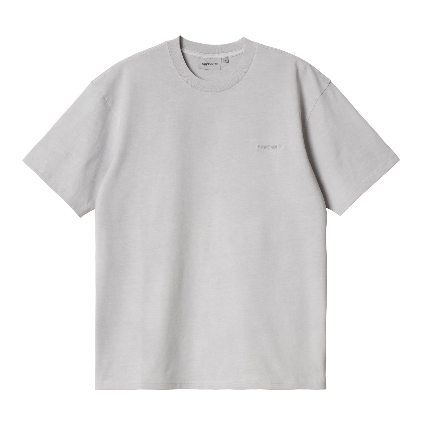 Carhartt WIP - S/S Duster Script T-Shirt - BASALT GARMENT DYED / Grå - T-Shirts