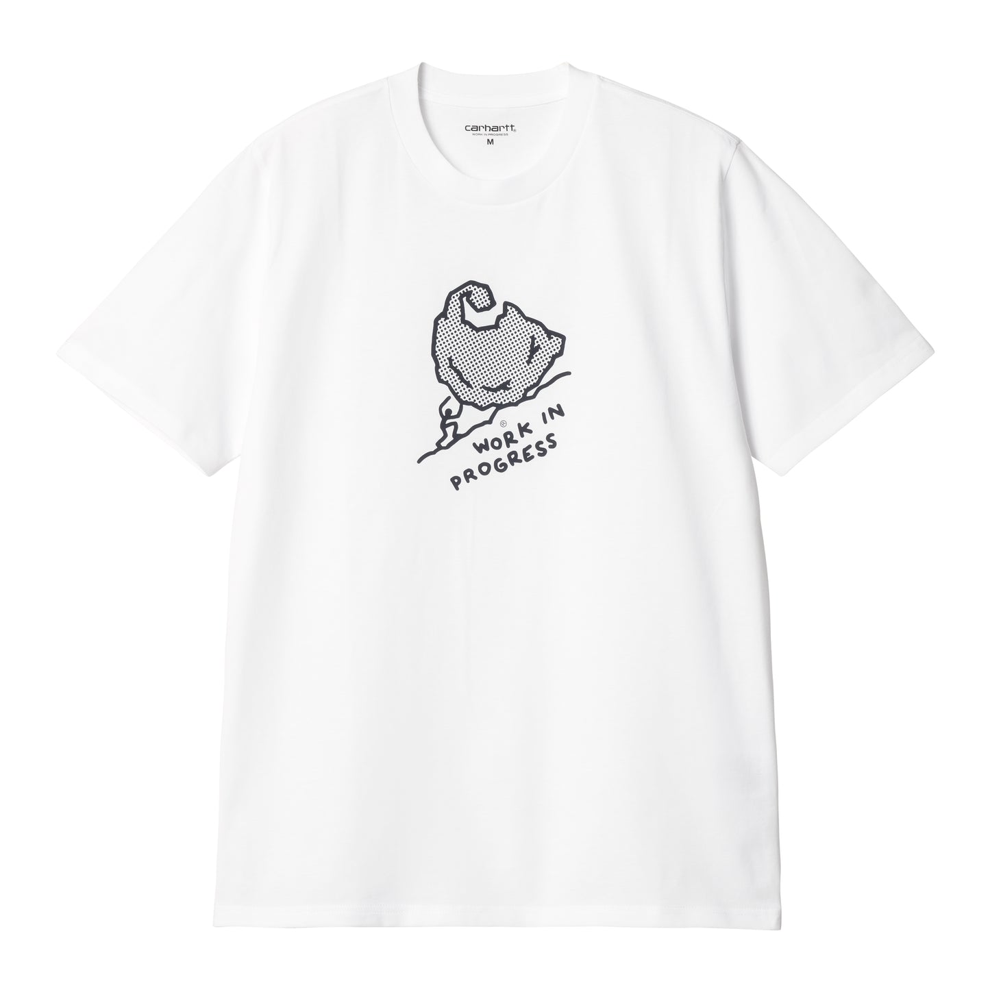 Carhartt WIP - S/S Move On Up T-Shirt - WHITE / BLACK / Hvid - T-Shirts