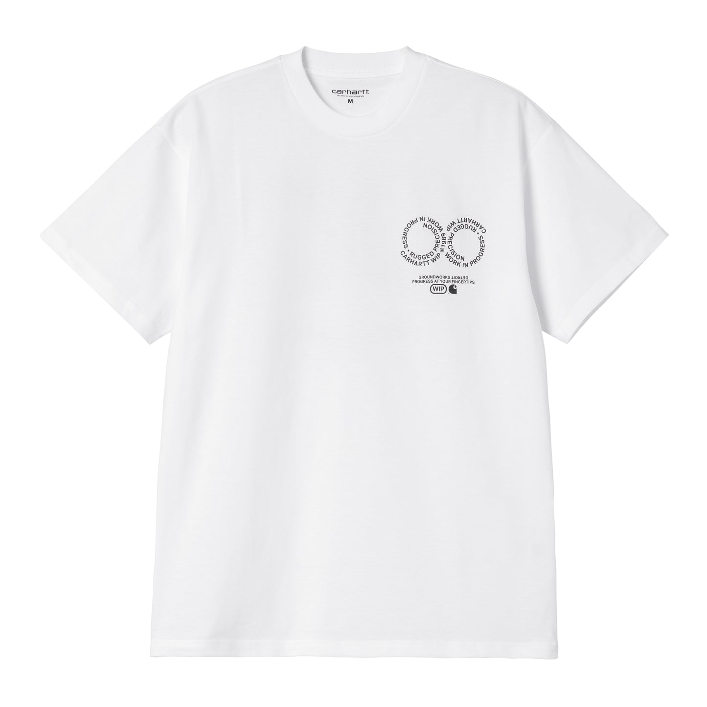 Carhartt WIP - S/S Rotation T-Shirt - WHITE / BLACK / Hvid - T-Shirts