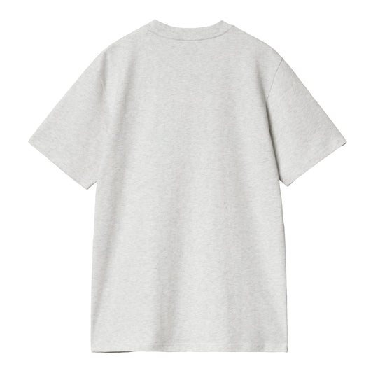 Carhartt WIP - S/S Script T-Shirt - ASH HEATHER / Grå - T-Shirts