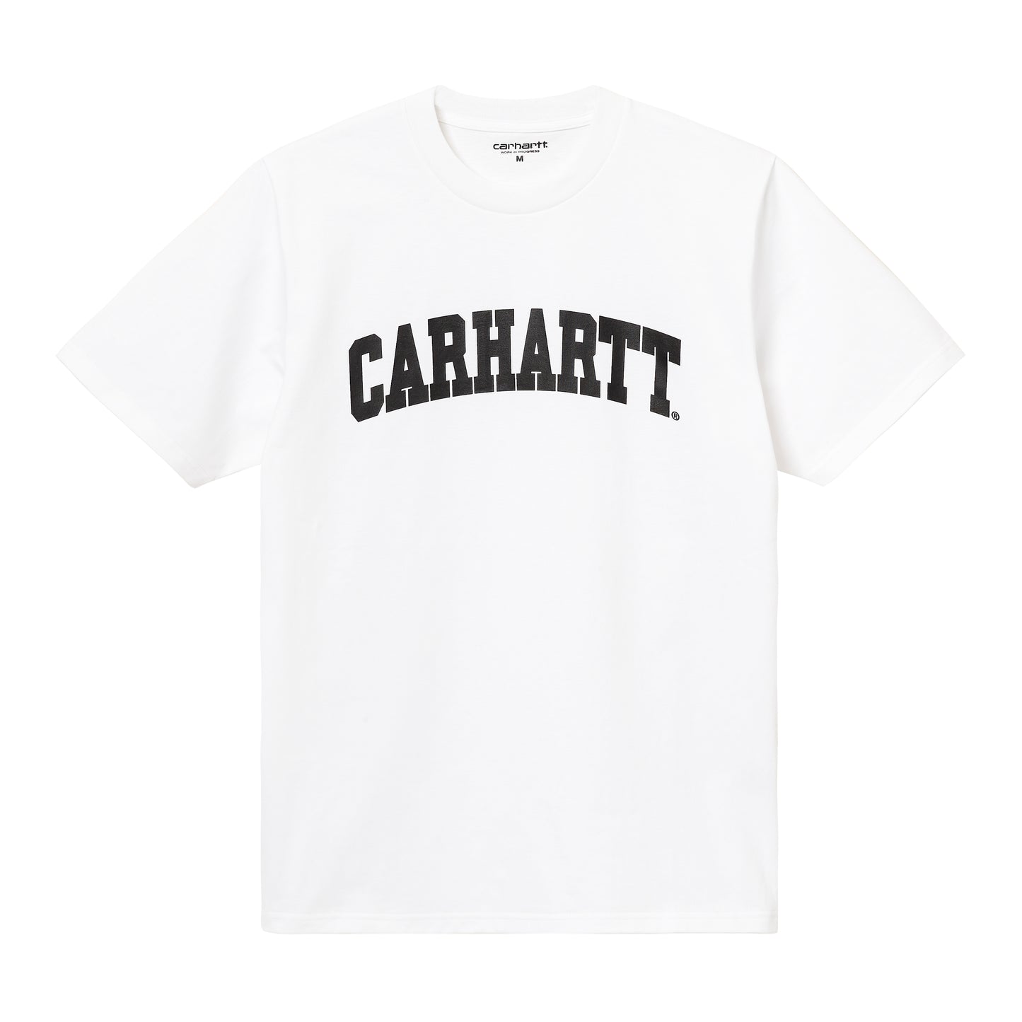Carhartt WIP - S/S University T-Shirt - WHITE / BLACK / Hvid - T-Shirts