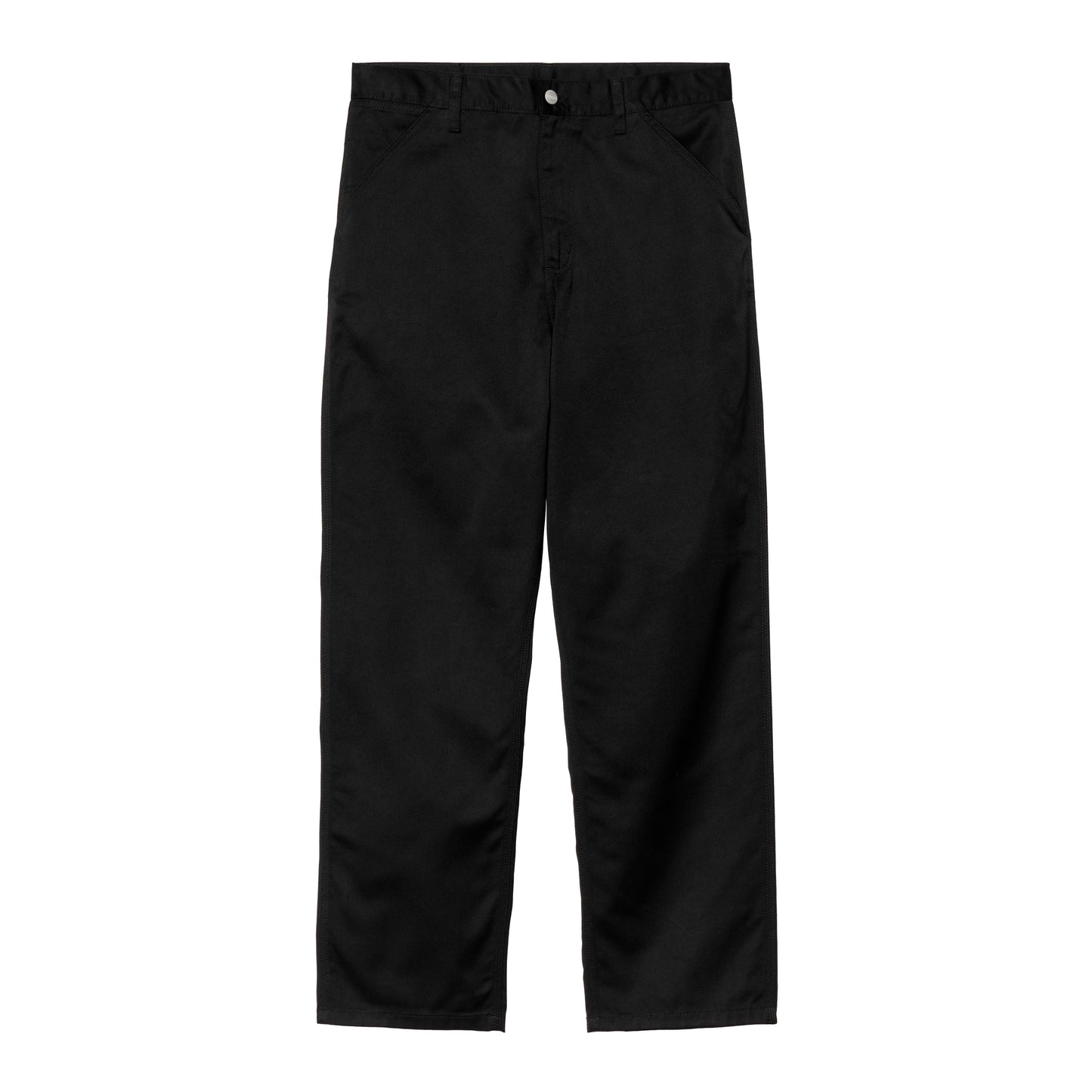 Carhartt WIP - Simple Pant Denison SS25 - BLACK RINSED / Sort - Bukser