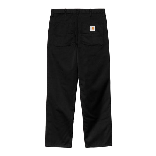 Carhartt WIP - Simple Pant Denison SS25 - BLACK RINSED / Sort - Bukser