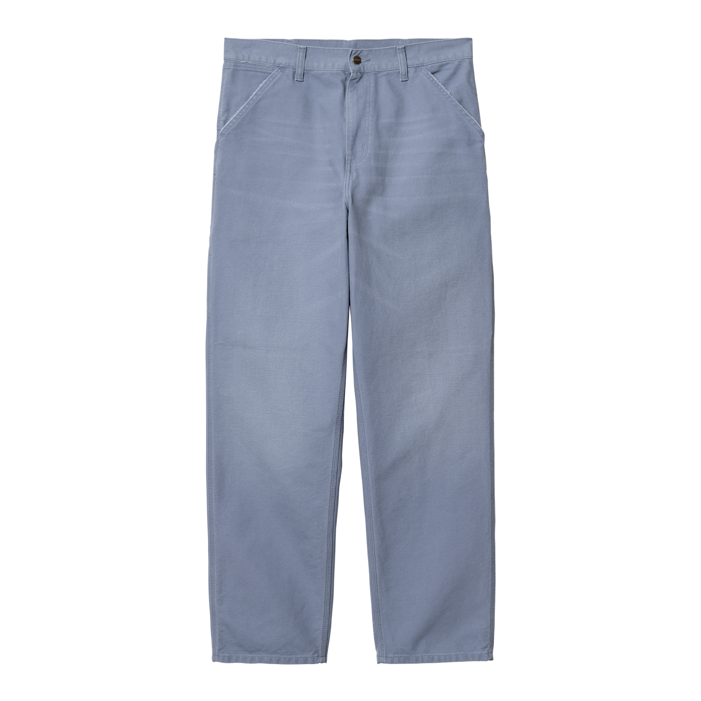 Carhartt WIP - Single Knee Pant Dearborn - BAY BLUE AGED CANVAS / Blå - Bukser