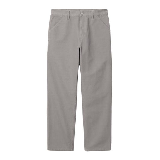 Carhartt WIP - Single Knee Pant Dearborn - YOSEMITE RINSED / Grå - Bukser