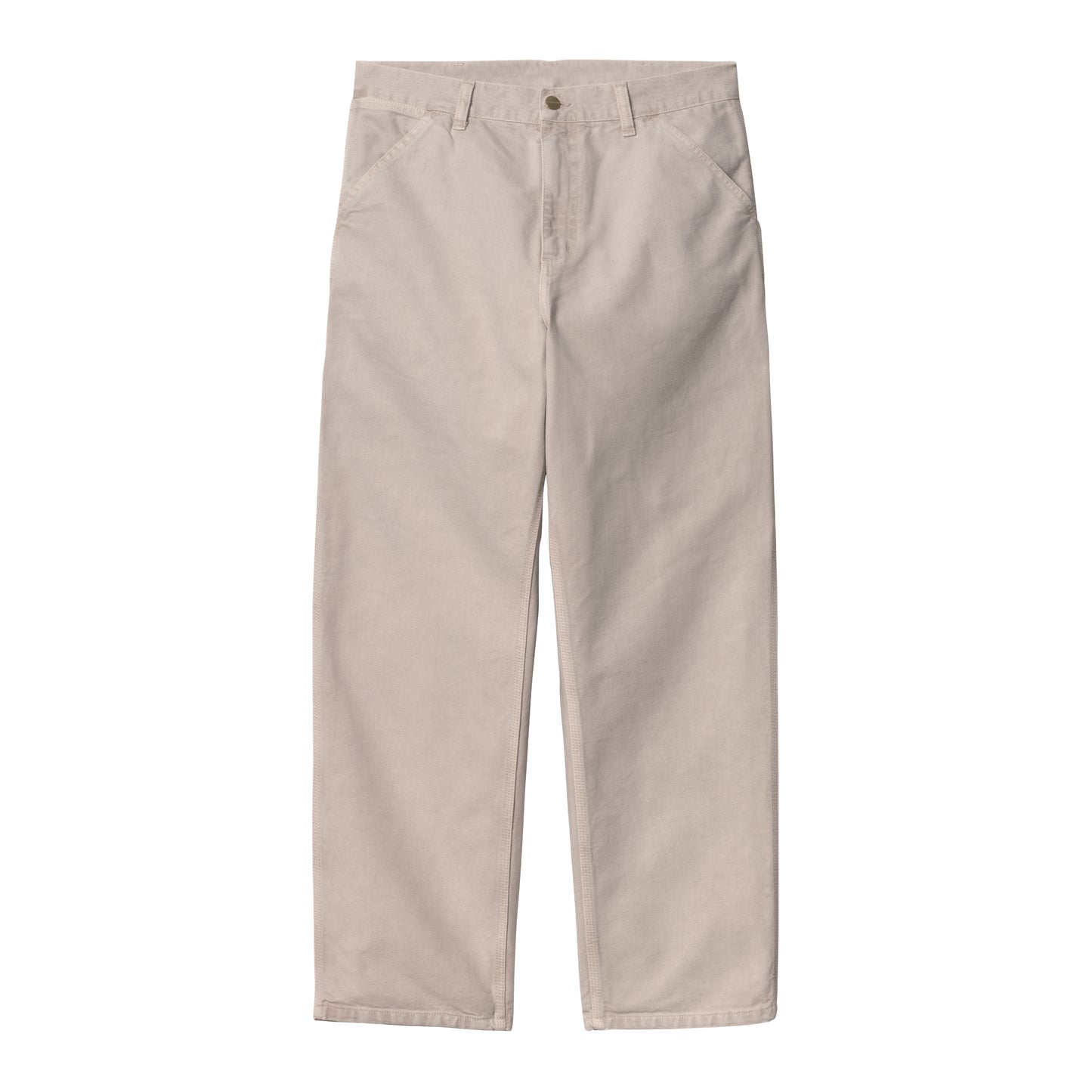 Carhartt WIP - Single Knee Pant Dearborn - DUSKY BEIGE STONE CA / Beige - Bukser