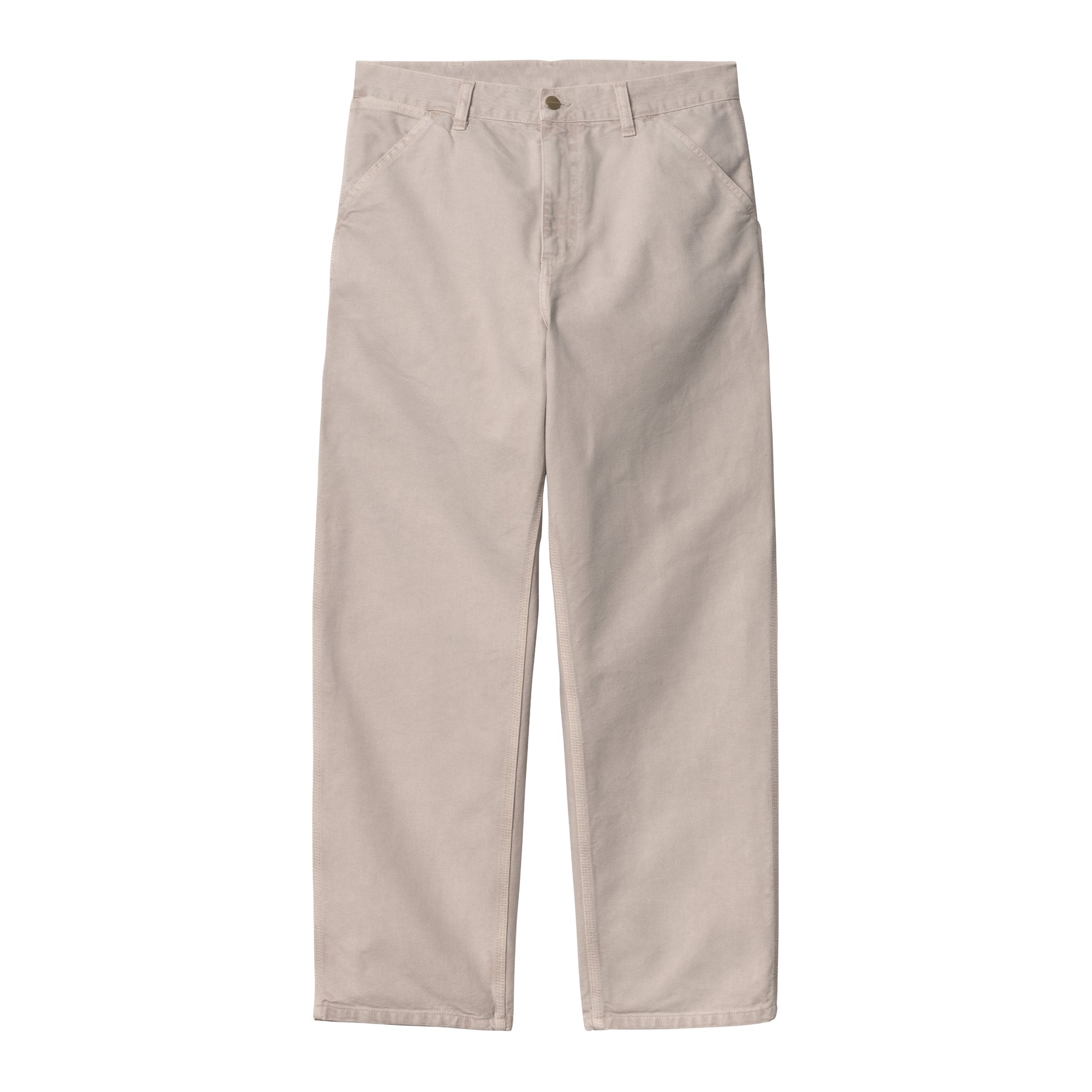Carhartt WIP - Single Knee Pant Dearborn - DUSKY BEIGE STONE CA / Beige - Bukser