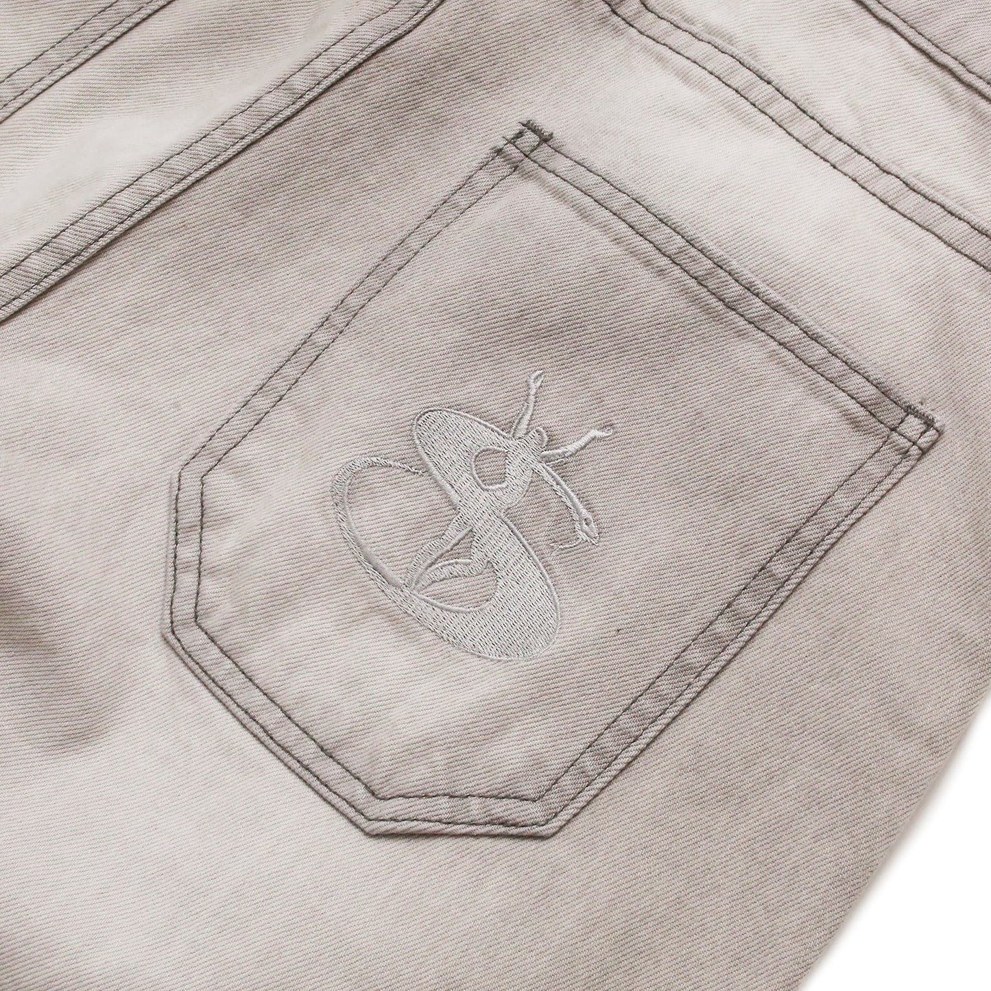 Yardsale - Slub Stain Phantasy Jeans - SILVER / Grå - Bukser