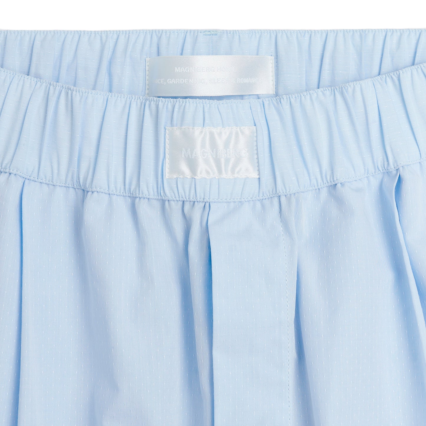 Magniberg - Space Pant - LIGHT BLUE DOTS JACQ / Blå - Bukser