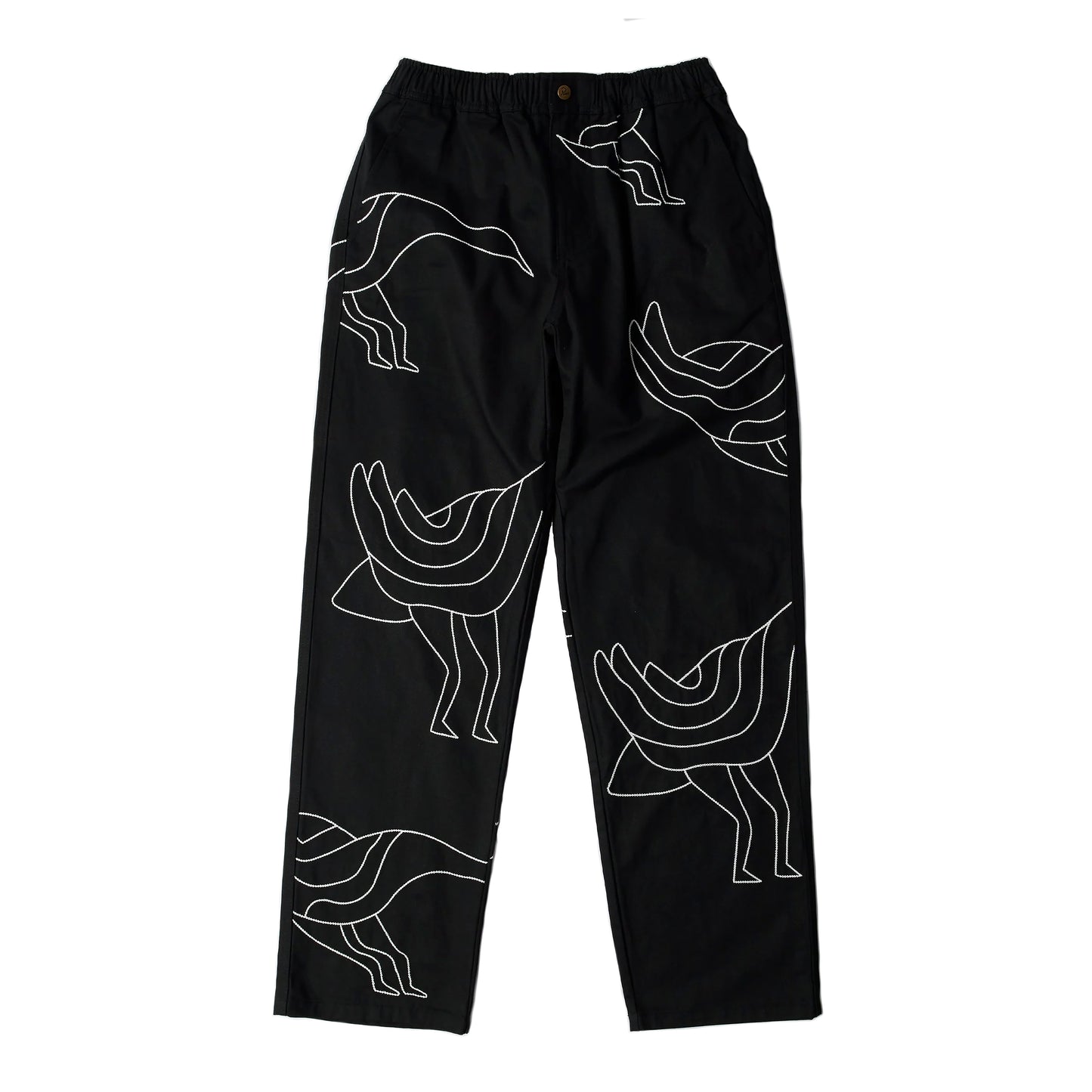 By Parra - Stitched Up Duck Pants - black - Herre > Bukser > Leisure