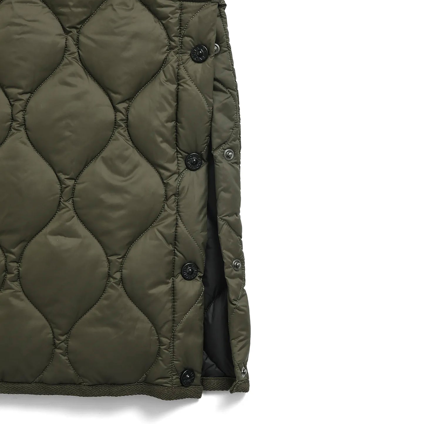 Military Crew Neck Down Vest