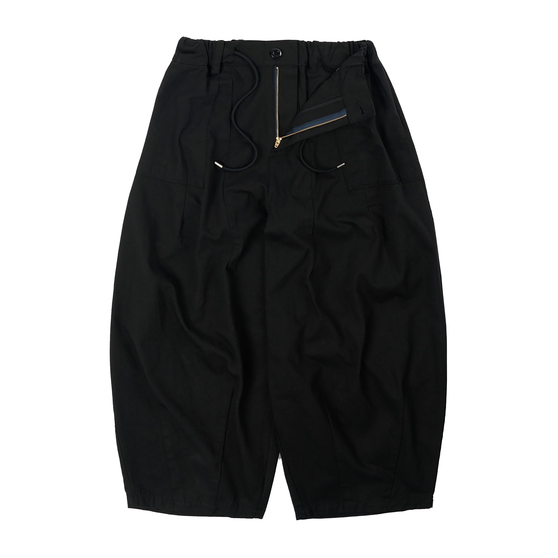 Frizmworks - Twill Balloon Pants - BLACK / Sort - Bukser