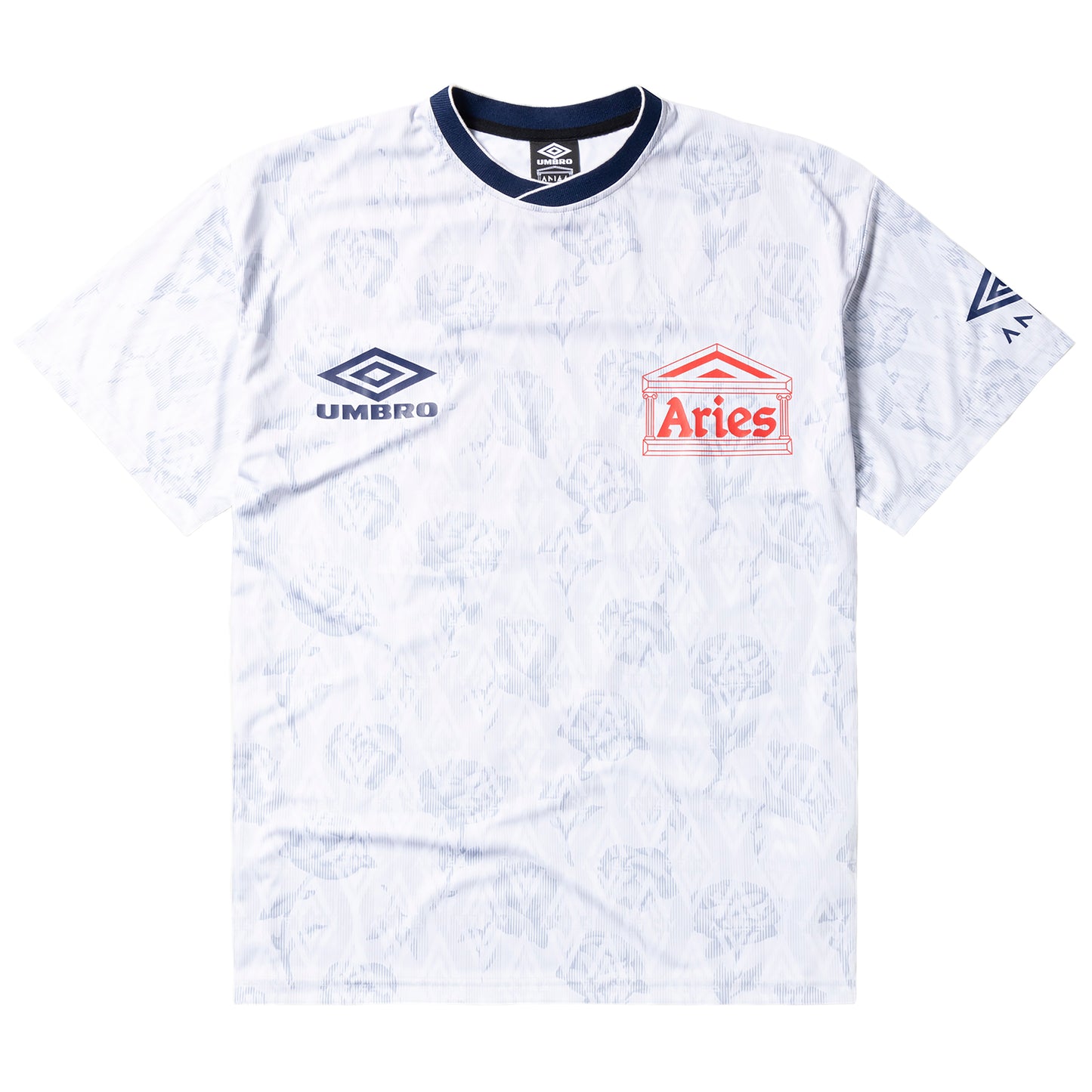 Aries - White Roses SS Football Jersey - white - Herre > T-Shirts