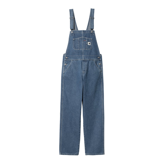 Carhartt WIP - W' Bib Overall Straight Norco - BLUE STONE / Blå - Overalls