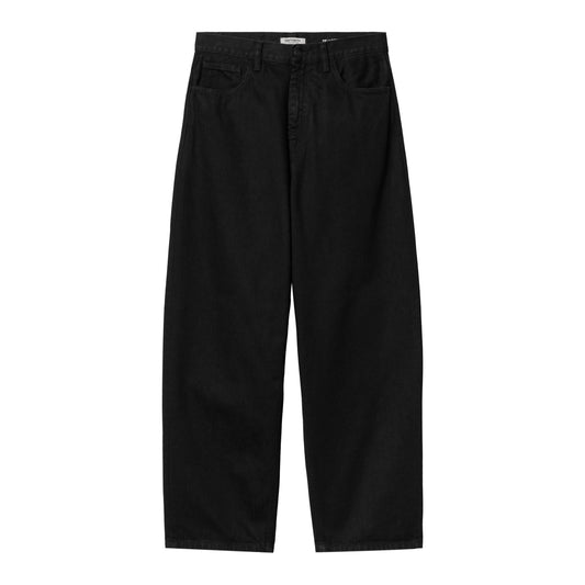 Carhartt WIP - W' Brandon Pant Smith - BLACK RINSED / Sort - Bukser