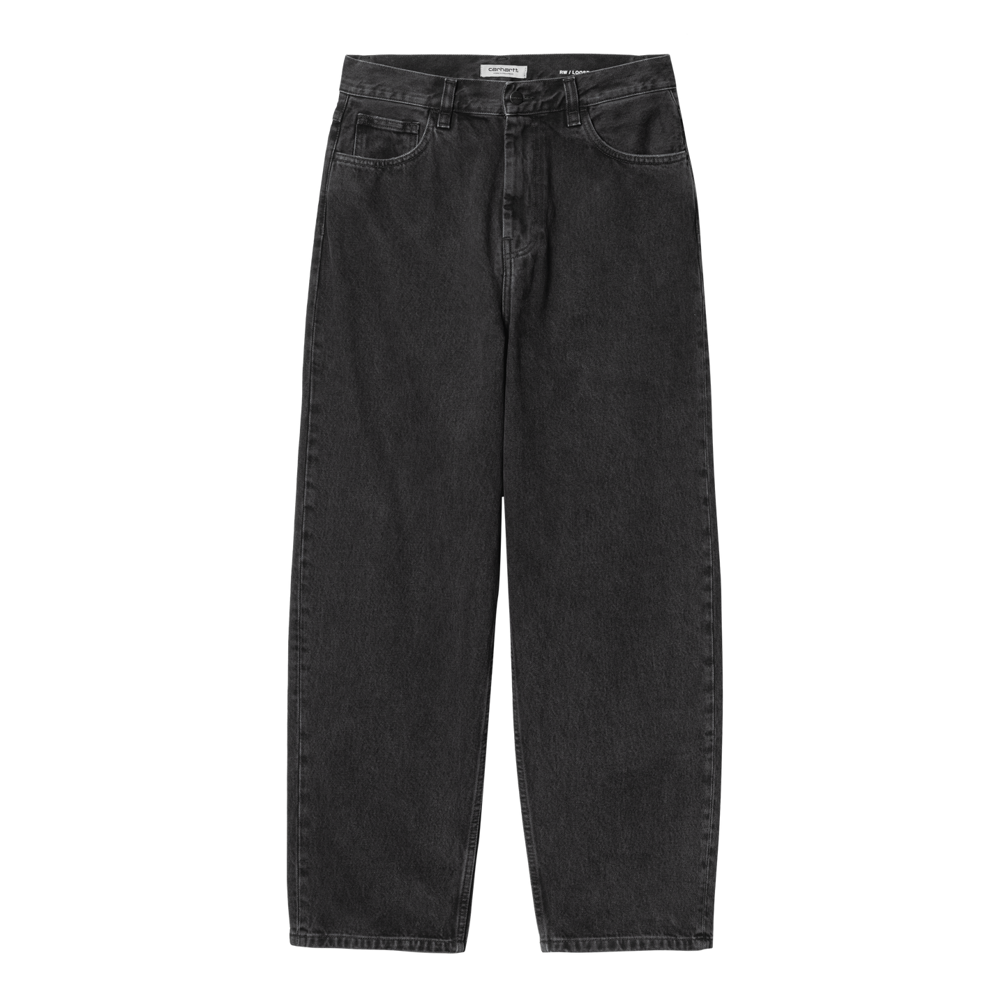 Carhartt WIP - W' Brandon Pant Smith - BLACK STONE WASHED / Sort - Bukser