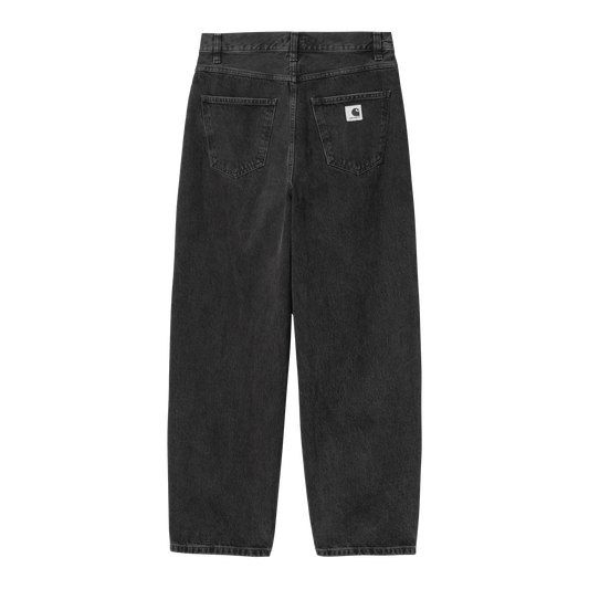 Carhartt WIP - W' Brandon Pant Smith - BLACK STONE WASHED / Sort - Bukser