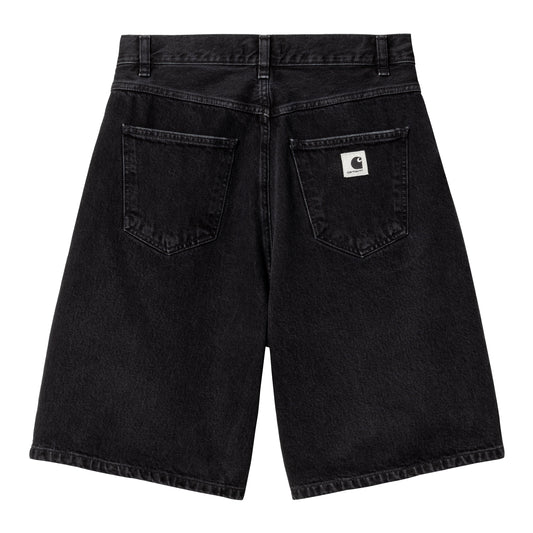 Carhartt WIP - W' Brandon Short Smith - BLACK STONE WASHED / Sort - Shorts