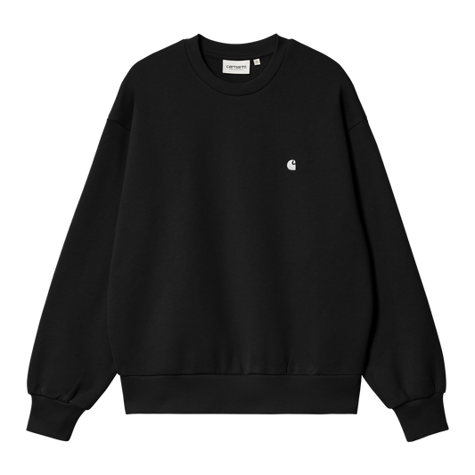 Carhartt WIP - W' Casey Sweatshirt - BLACK / SILVER / Sort - Sweatshirts