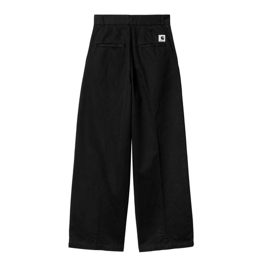 Carhartt WIP - W' Leola Pant - BLACK STONE WASHED / Sort - Bukser