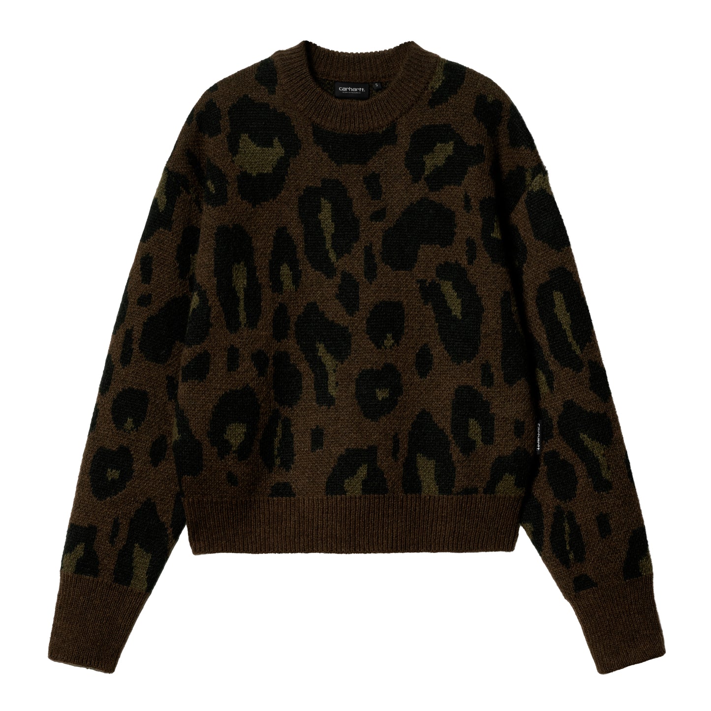 Carhartt WIP - W' Merton Sweater - TAMARIND / Brun||Grøn||Camouflage - Strik