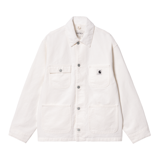 Carhartt WIP - W' OG Michigan Coat Dearborn (Summer) - WAX / WAX RINSED / Hvid - Jakker