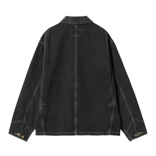 Carhartt WIP - W' OG Michigan Coat Norco (Summer) - BLACK STONE WASHED / Sort - Jakker