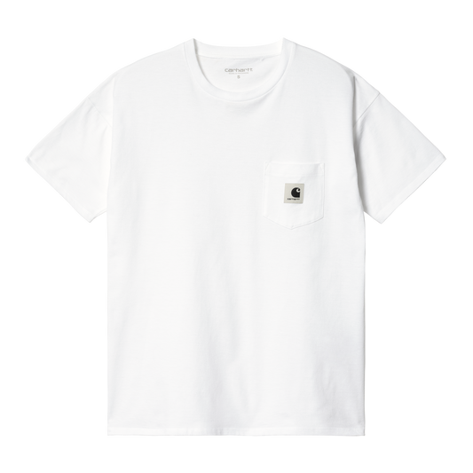 Carhartt WIP - W' S/S Pocket T-Shirt - WHITE / Hvid - T-Shirts