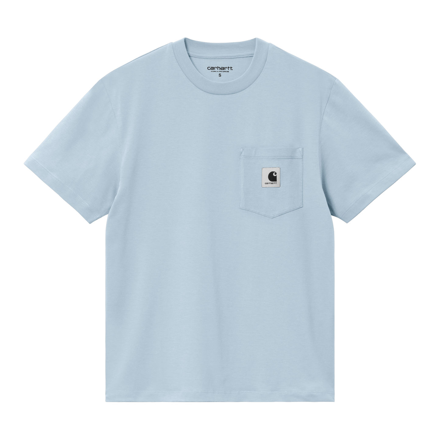 Carhartt WIP - W' S/S Pocket T-Shirt - FROSTED BLUE / Blå - T-Shirts