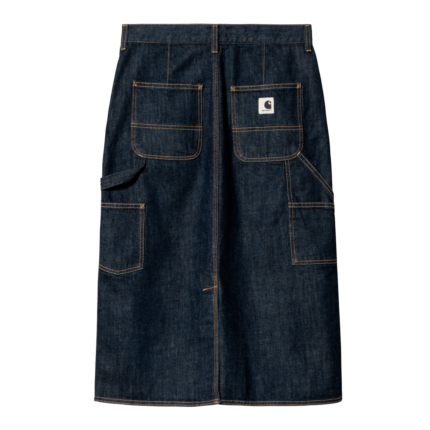 Carhartt WIP - W' Single Knee Skirt - blue rinsed - Dame > Nederdele
