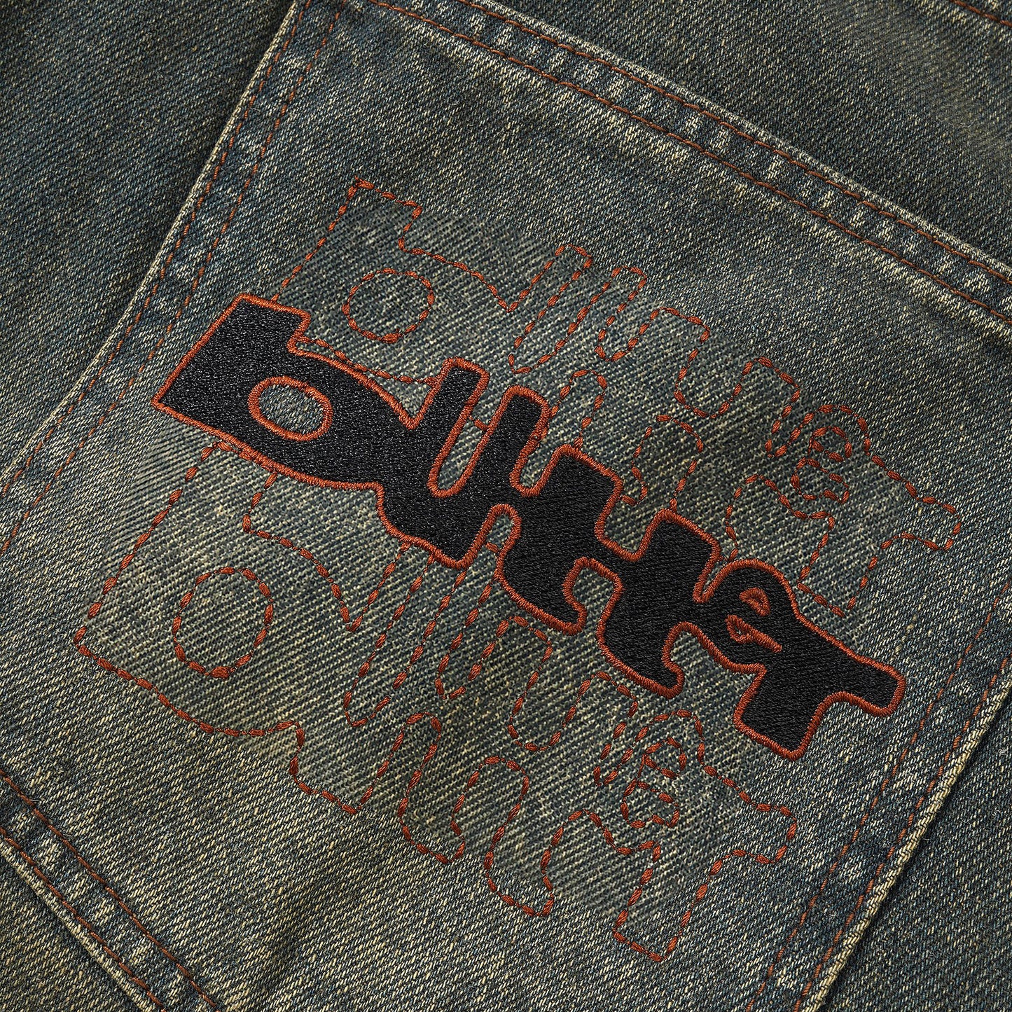 Warped Denim Shorts Dirty Wash