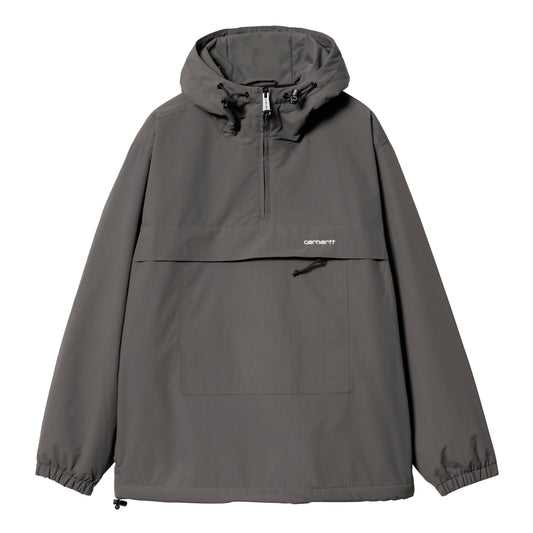 Carhartt WIP - Windbreaker Pullover - GRAPHITE / WHITE / Grå - Jakker