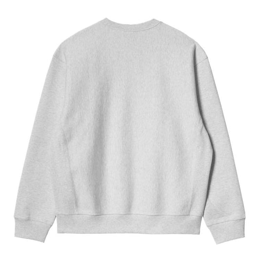 Carhartt WIP - American Script Sweat - ASH HEATHER / Grå - Sweatshirts