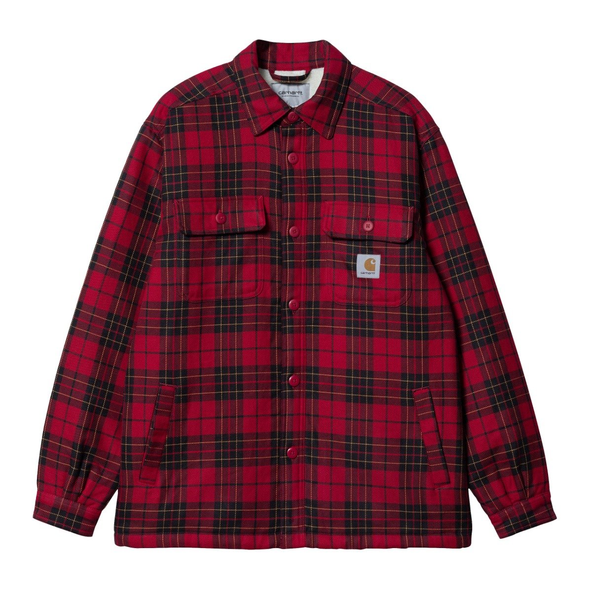 Carhartt WIP - Arden Shirt Jac - ARDEN CHECK, ROCKET / Rød - Jakker