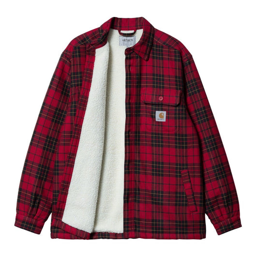 Carhartt WIP - Arden Shirt Jac - ARDEN CHECK, ROCKET / Rød - Jakker