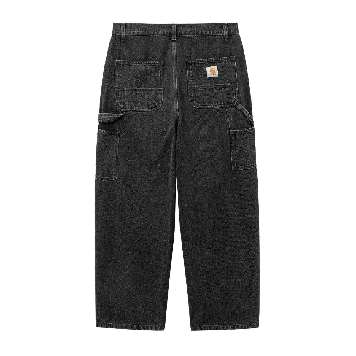 Carhartt WIP - Brandon SK Pant - BLACK STONE WASHED / Sort - Bukser