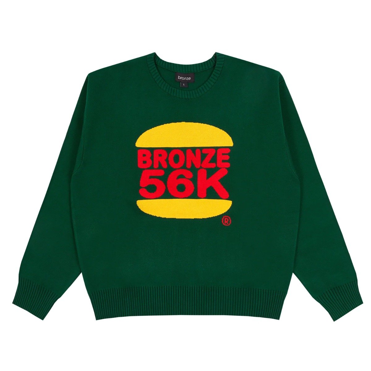 Bronze 56K - Burger Sweater - GREEN / Grøn - Strik